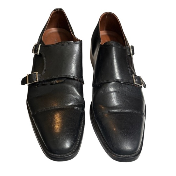 Jack’s Andre Black Leather Double Monk Strap Shoes Men’s Size 10 Mens Dress Shoe main image 8